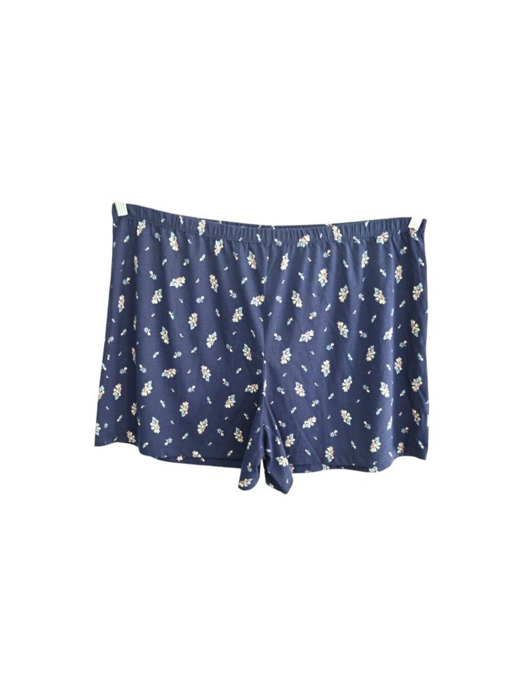 NWT Charter Club Pull On Lounge Shorts Sz XXL Navy Floral Print Pajama Sleepwear